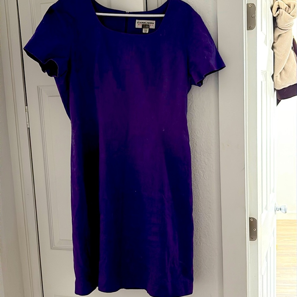 Vintage Purple Fitted Dress